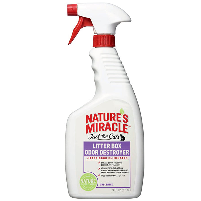 20% OFF: Nature's Miracle Unscented Just for Cats Litter Box Odor Destroyer Spray For Cats