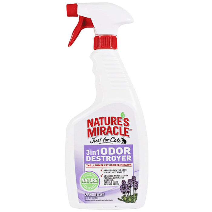 20% OFF: Nature's Miracle Lavender Just for Cats 3-In-1 Odor Destroyer Spray