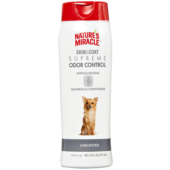 20% OFF: Nature's Miracle Skin & Coat Supreme Odor Control Hypoallergenic Shampoo & Conditioner For Dogs