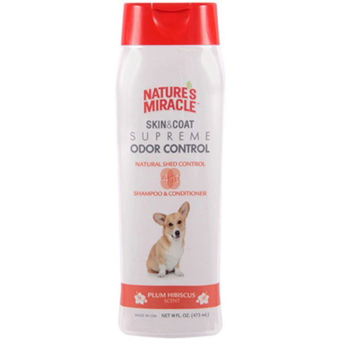 20% OFF: Nature's Miracle Skin & Coat Supreme Odor Control Shed Control Shampoo & Conditioner For Dogs