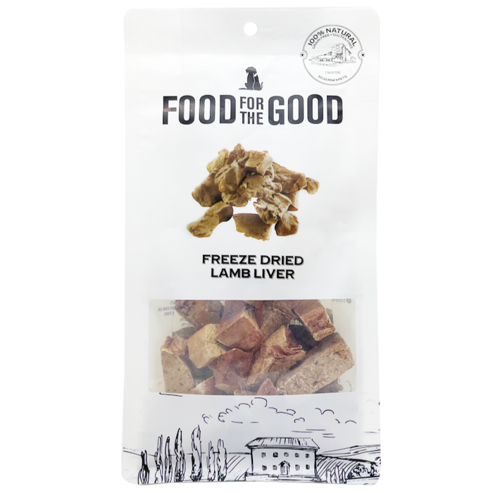 25% OFF: Food For The Good Freeze Dried Lamb Liver Treats For Dogs & Cats