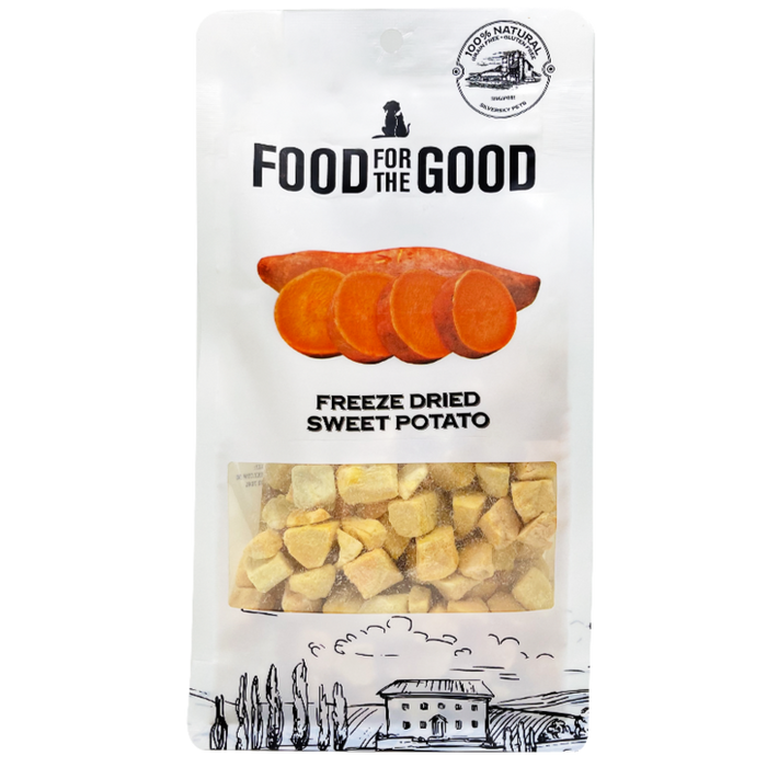 25% OFF: Food For The Good Freeze Dried Sweet Potato Treats For Dogs & Cats