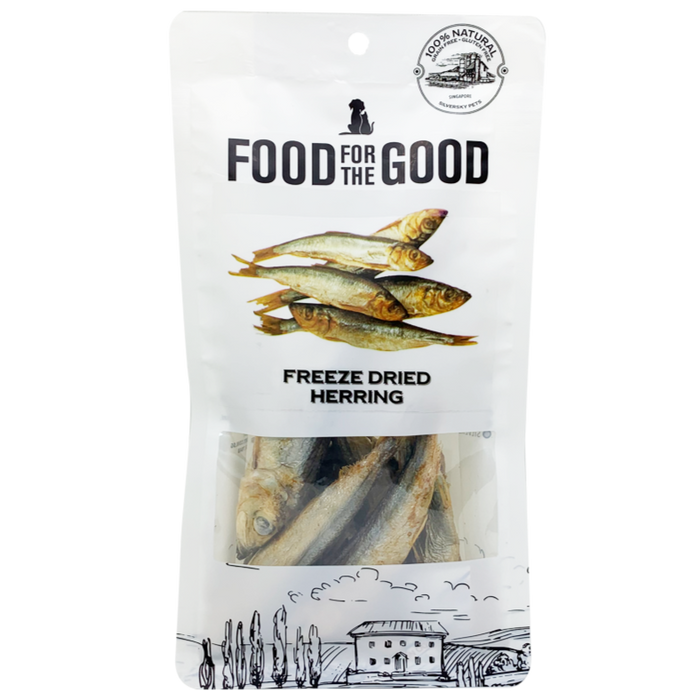 25% OFF: Food For The Good Freeze Dried Herring Treats For Dogs & Cats