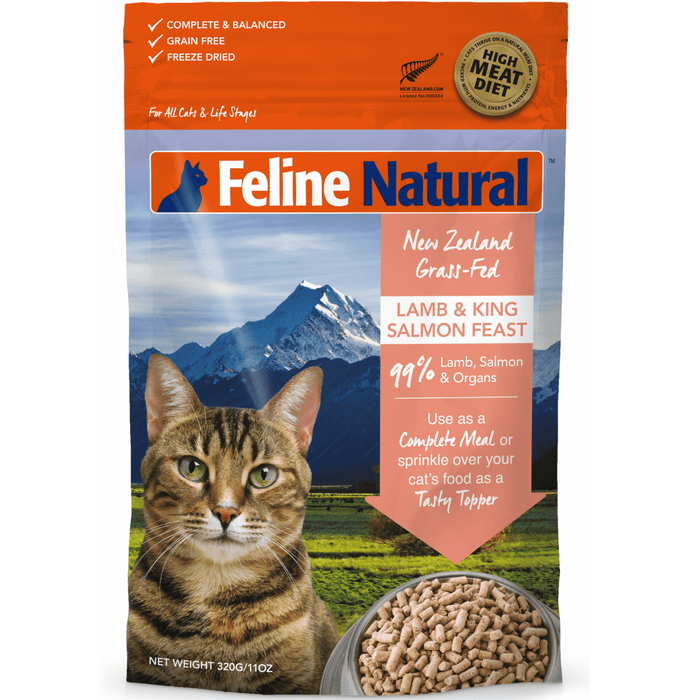 Feline Natural Freeze Dried Lamb & King Salmon Feast Cat Food