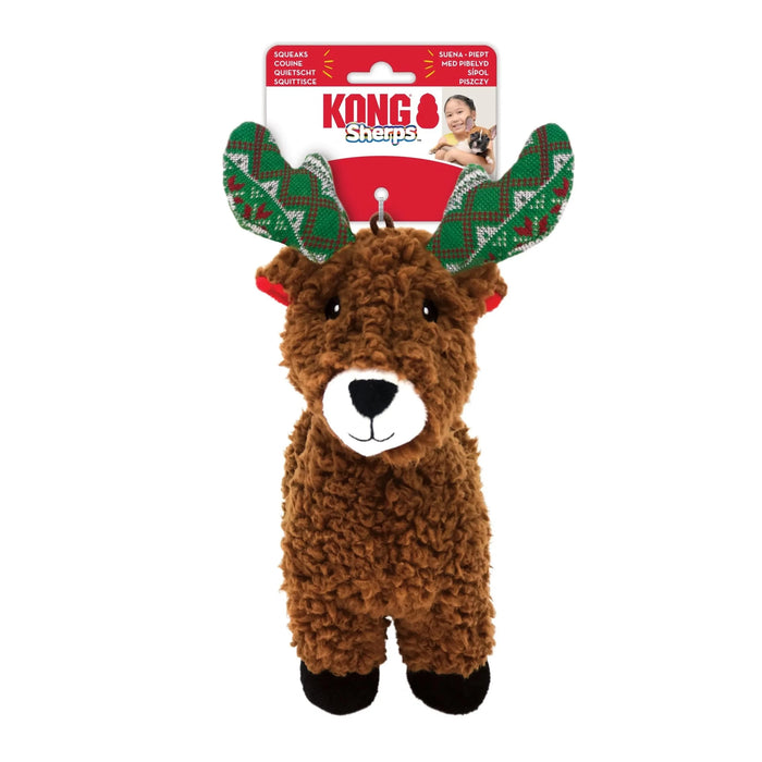 [CHRISTMAS🎄🎅 ] 20% OFF: Kong Holiday Sherps Reindeer Dog Toy (Assorted Colour/Design)