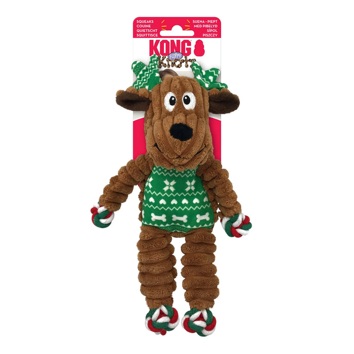 [CHRISTMAS🎄🎅 ]  20% OFF: Kong Floppy Knots Reindeer Dog Toy