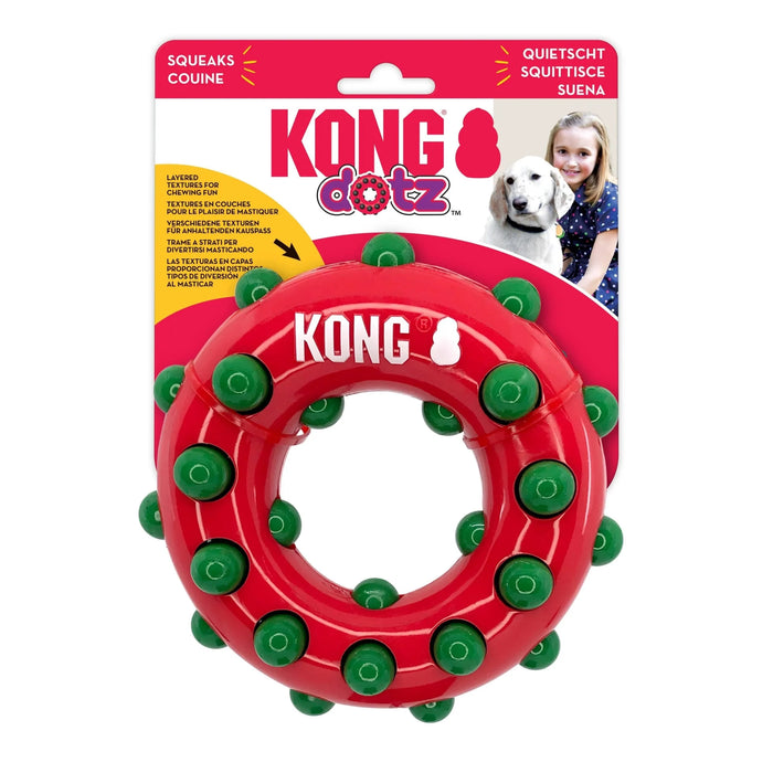[CHRISTMAS🎄🎅 ] 20% OFF: Kong Holiday Dotz Ring Dog Toy