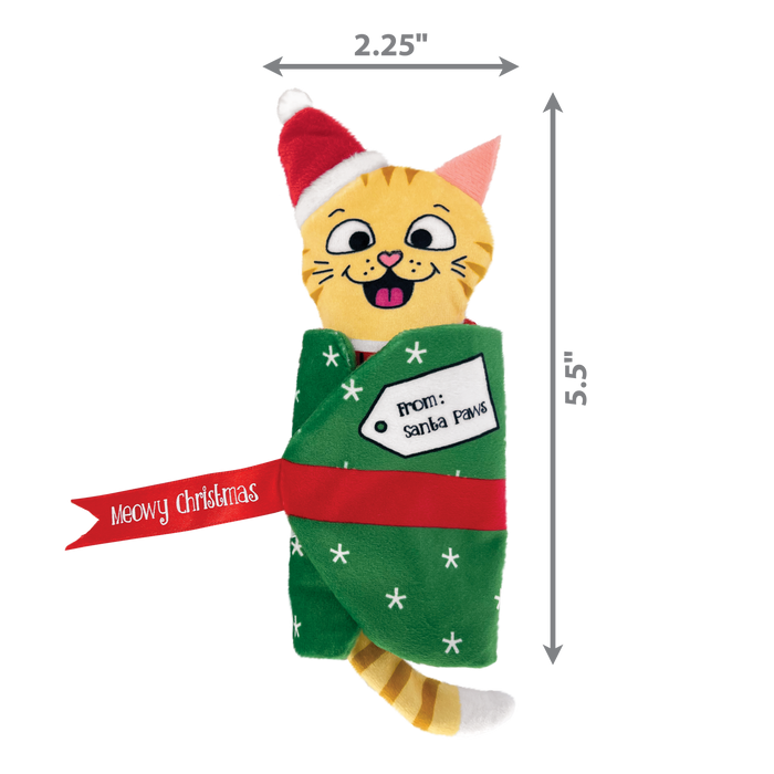 [CHRISTMAS🎄🎅 ] 20% OFF: Kong Holiday Pull-A-Partz Present With Stars Cat Toy