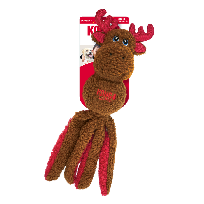 [CHRISTMAS🎄🎅 ] 20% OFF: Kong Holiday Wubba Santa Reindeer Dog Toy (Assorted Design/Colour)