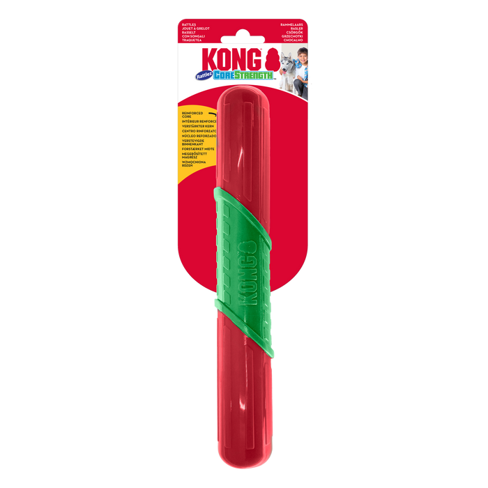 [CHRISTMAS🎄🎅 ] 20% OFF: Kong Holiday CoreStrength Rattlez Stick Dog Toy (Assorted Colour)