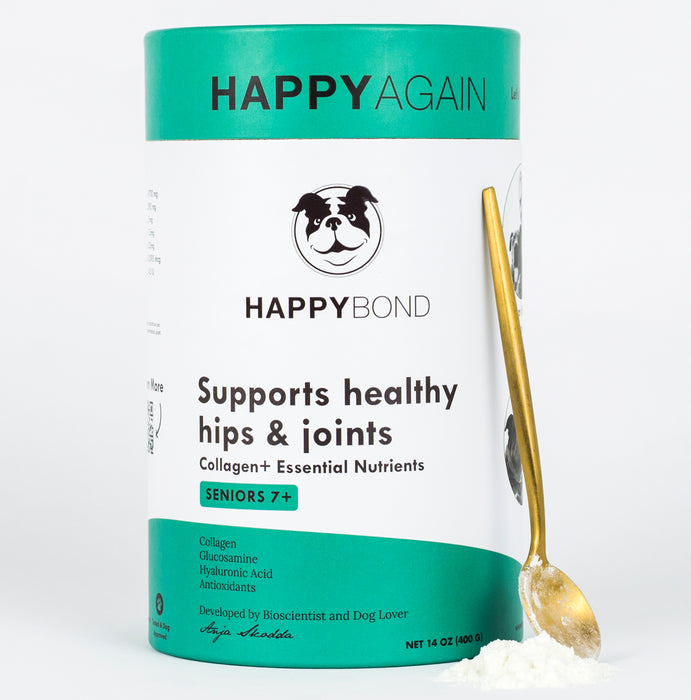 25% OFF: HappyBond Happy Again Collagen+ For Joint & Hip Supplement For Senior Dogs