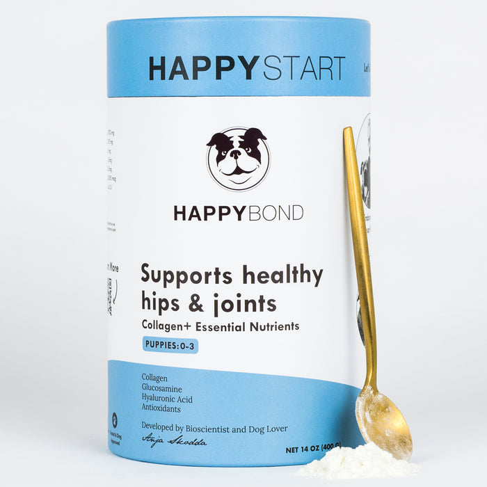 25% OFF: HappyBond Happy Start Collagen+ For Joint & Hip Supplement For Puppies & Young Dogs