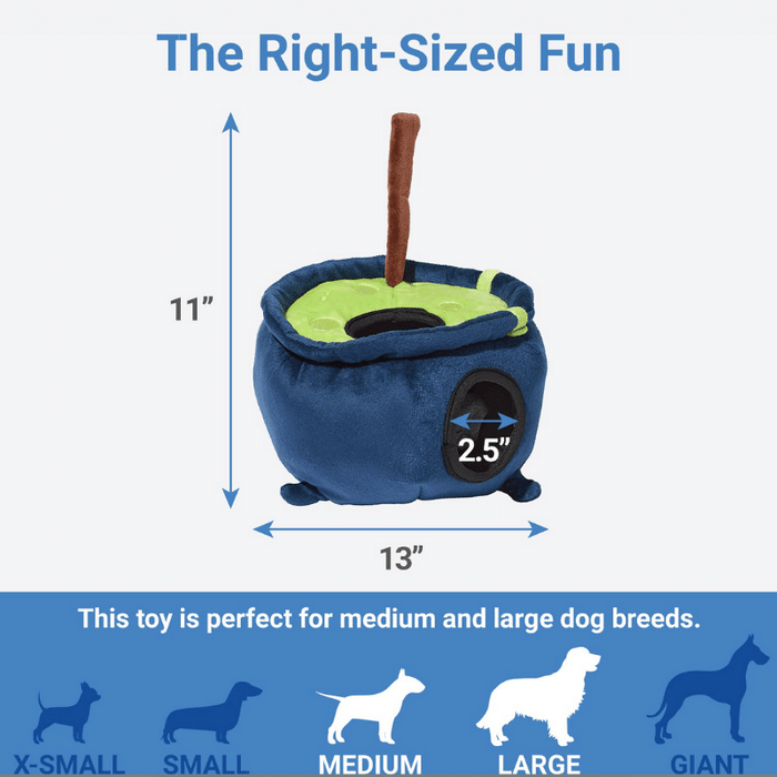 Shop The Paw Halloween Candy Cauldron Burrow Dog Toy