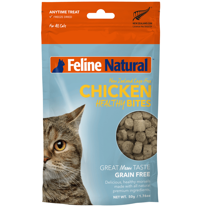 20% OFF: Feline Natural Freeze Dried New Zealand Cage-Free Chicken Healthy Bites For Cats