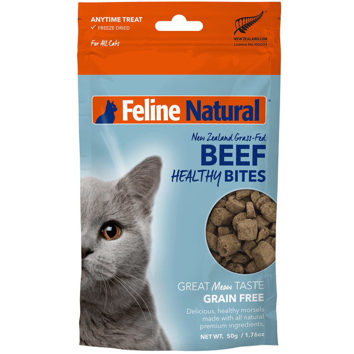 Feline Natural Freeze Dried New Zealand Grass-Fed Beef Healthy Bites For Cats
