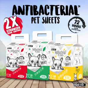 [PAWSOME BUNDLE] 8 FOR $118: Absorb Plus AntiBacterial Training Pee Pad