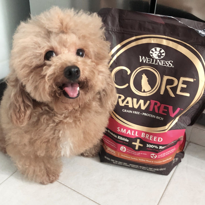 20% OFF: Wellness CORE RawRev Grain Free Original Small Breed + 100% Raw Turkey Recipe Dry Dog Food