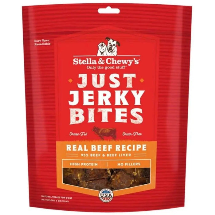 Stella & Chewy's Just Jerky Bites Real Beef Recipe For Dogs