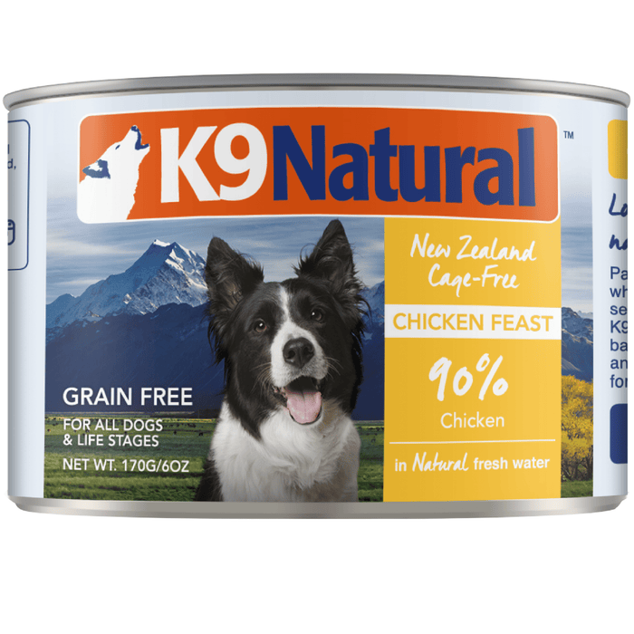 K9 Natural Grain Free New Zealand Cage-Free Chicken Feast Wet Dog Food (12 Cans)