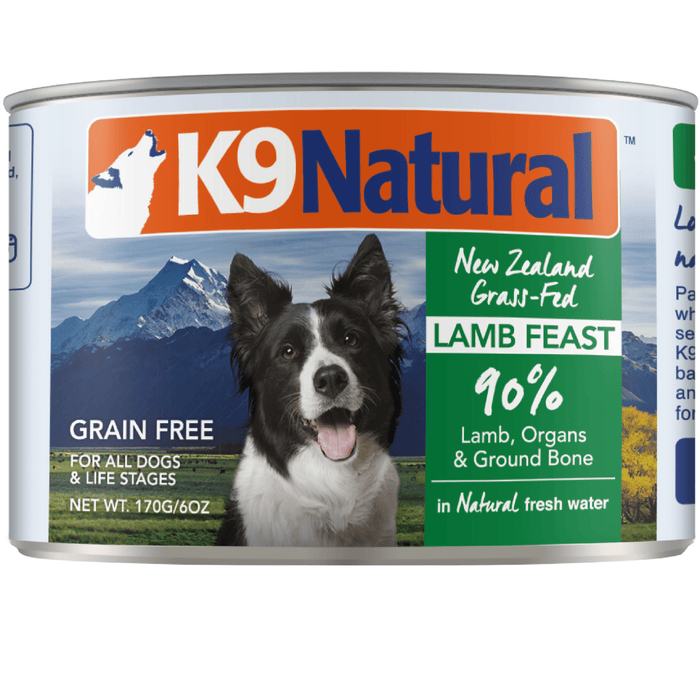 20% OFF: K9 Natural Grain Free New Zealand Grass-Fed Lamb Feast Wet Dog Food (12 Cans)