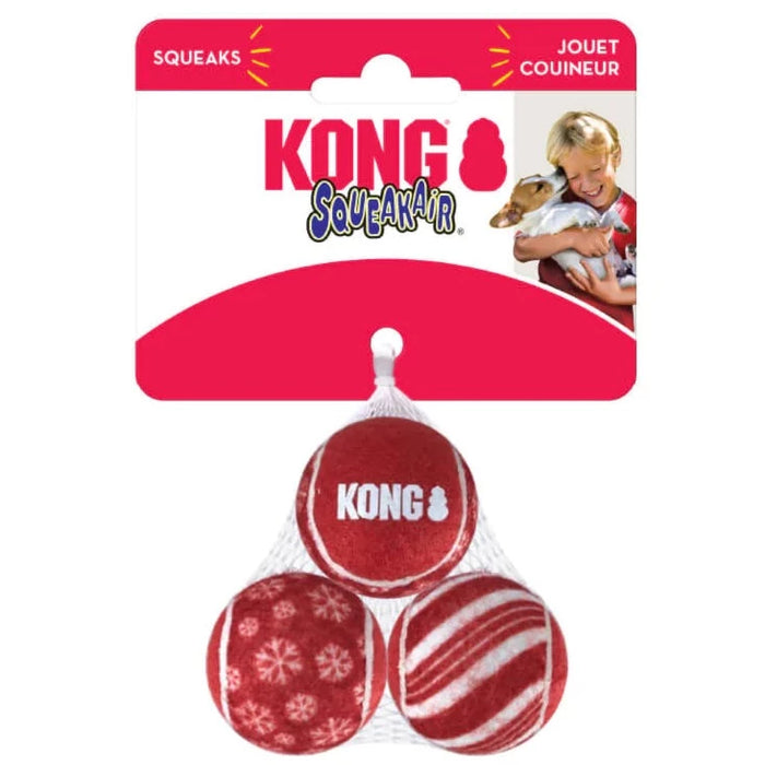 20% OFF: Kong Holiday SqueakAir Balls Dog Toy (3Pcs)