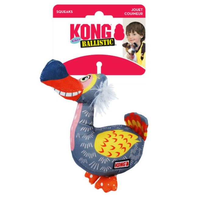 20% OFF: Kong® Ballistic® Vibez Birds Dog Toy (Assorted Design/Colour)
