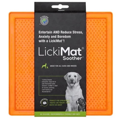 LickiMat® Classic Orange Soother™ For Dogs