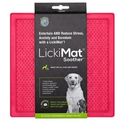 LickiMat® Classic Pink Soother™ For Dogs
