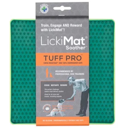 LickiMat® Green Tuff Pro Soother ™ For Dogs