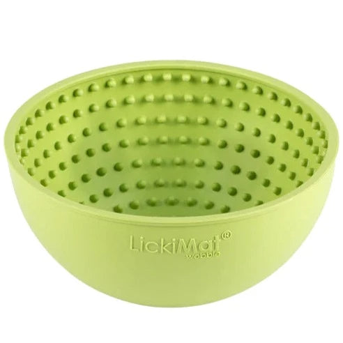 LickiMat® Green Wobble™ Bowl For Dogs