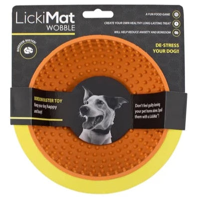 LickiMat® Orange Wobble™ Bowl For Dogs