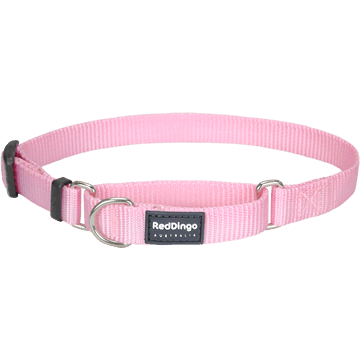 Red Dingo Classic Pink Martingale Half Check Collar