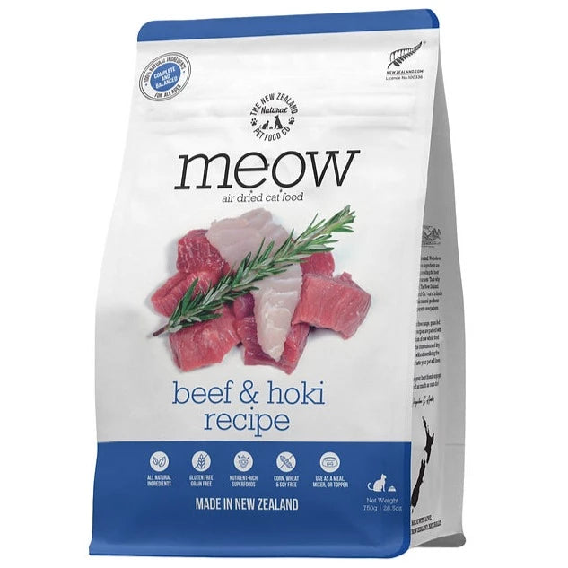 35% OFF: The NZ Natural Pet Food Co. MEOW Air Dried Beef & Hoki Recipe Treats For Cats