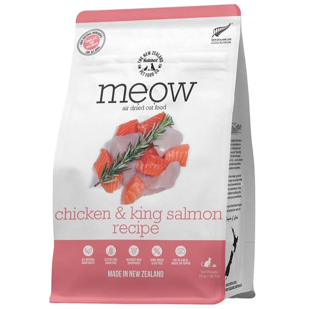 35% OFF: The NZ Natural Pet Food Co. MEOW Air Dried Chicken & King Salmon Recipe Treats For Cats