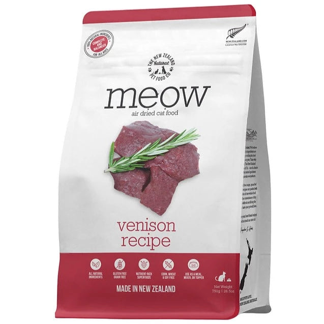 35% OFF: The NZ Natural Pet Food Co. MEOW Air Dried Venison Recipe Treats For Cats