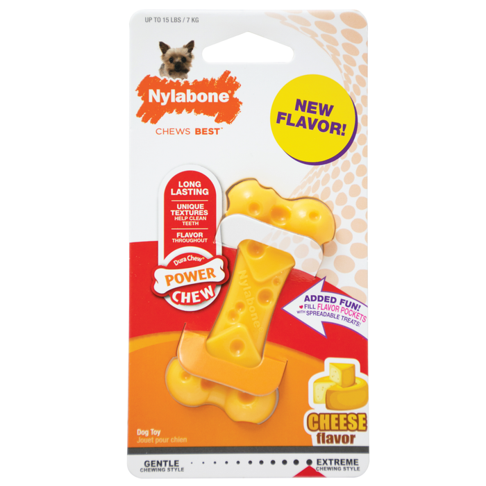 20% OFF: Nylabone Power Chew Cheese Bone Toy