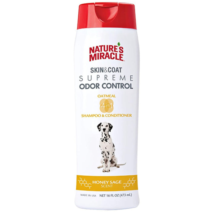 20% OFF: Nature's Miracle Skin & Coat Supreme Odor Control Oatmeal Shampoo & Conditioner For Dogs
