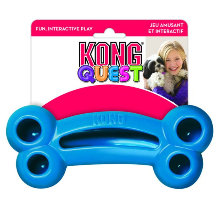 20% OFF: Kong® Quest Bone Dog Toy (Assorted Colours)