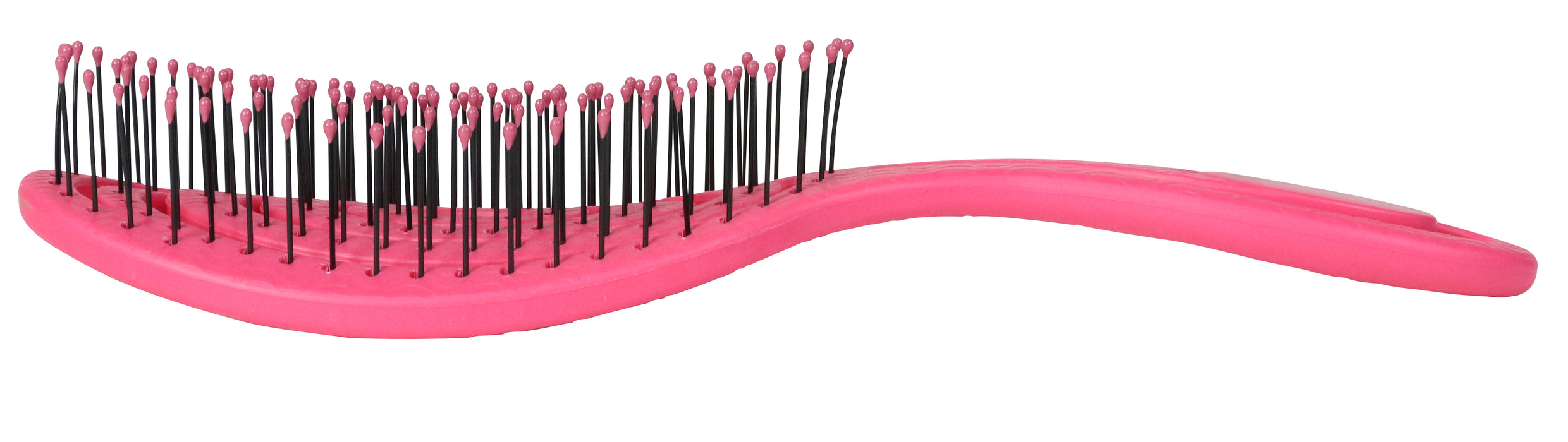 10% OFF:  Bass BIO-FLEX Swirl Detangling Pink Hair Brush (Assorted Colour)