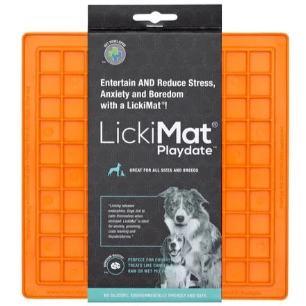 LickiMat® Classic Orange Playdate™ For Dogs