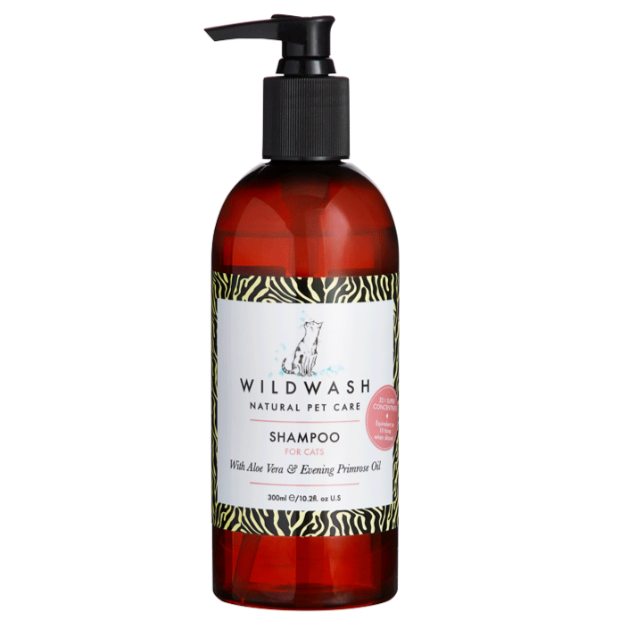 WildWash PRO Shampoo With Organic Aloe Vera & Evening Primrose Oil For Cats