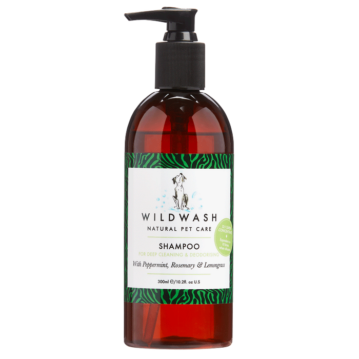 WildWash PRO Deep Cleaning & Deodorising With Peppermint, Rosemary & Lemongrass Shampoo For Dogs