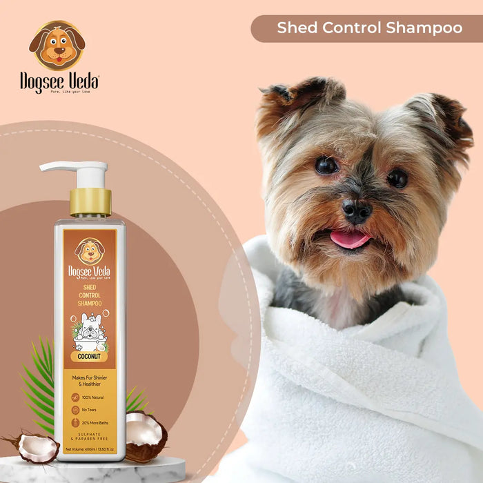 20% OFF: Dogsee Veda Coconut Shed Control Dog Shampoo