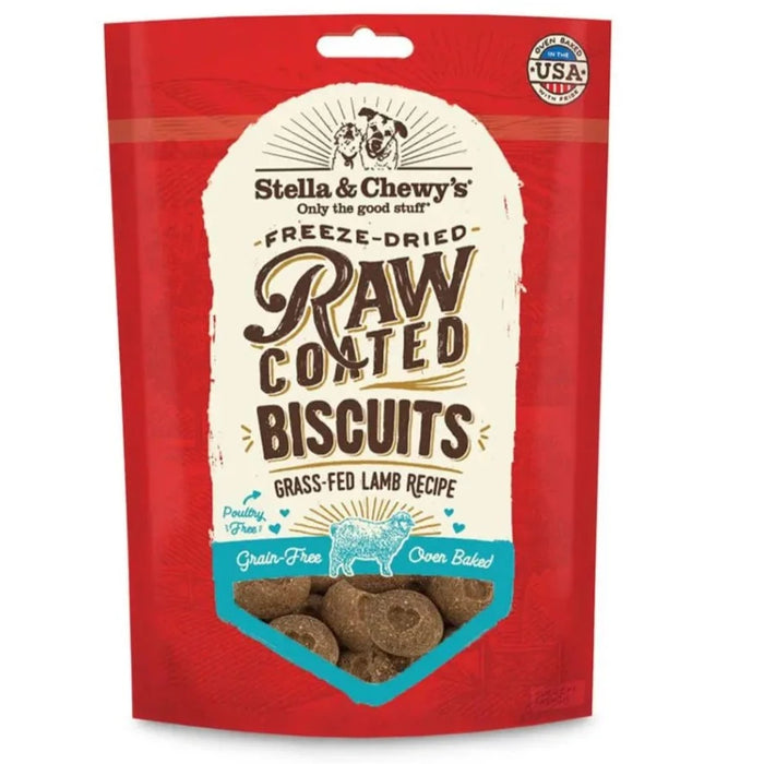 Stella & Chewy's Grass-Fed Lamb Recipe Raw Coated Biscuits For Dogs