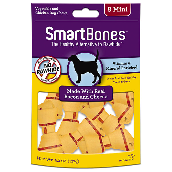 20% OFF: SmartBones Classic Mini Bacon & Cheese Chew Treats (8Pcs/16Pcs)