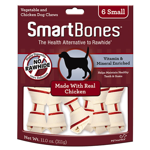 20% OFF: SmartBones Classic Small Chicken Bone Chew Treats (6Pcs)