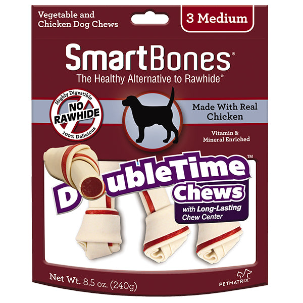20% OFF: SmartBones DoubleTime Medium Chicken Chew Treats (3Pcs)