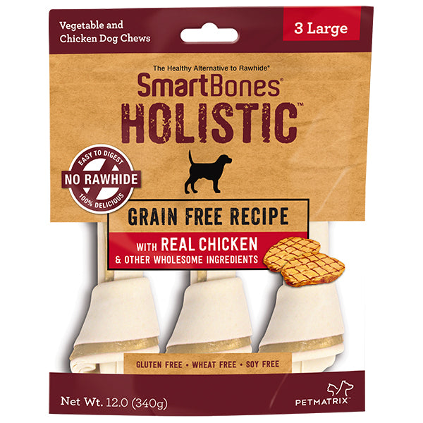 20% OFF: SmartBones Large Classic Holistic Grain Free Chicken Chew Treats (3Pcs)