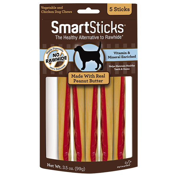 20% OFF: SmartBones SmartSticks Peanut Butter Sticks (5Pcs/10Pcs)