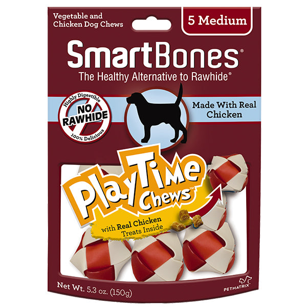 20% OFF: SmartBones PlayTime Medium Chicken Chew Treats (5Pcs)
